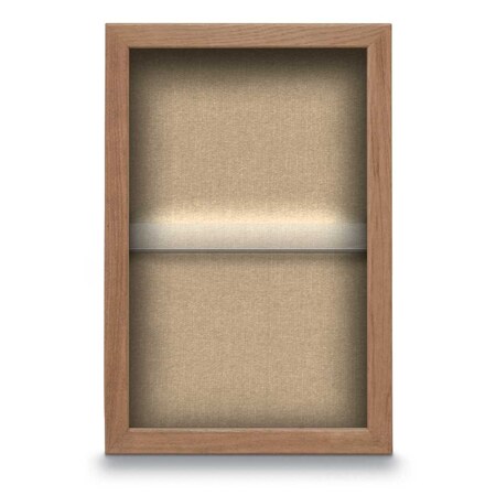 United Visual Products Indoor Enclosed Combo Board, 48"x36", Black Frame/Blue & Ultramarine UVCB4836B-BLUE-ULTMAR